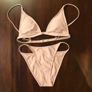 Forever 21 tan / nude bikini